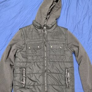 Distortion Black Quilted Jacket